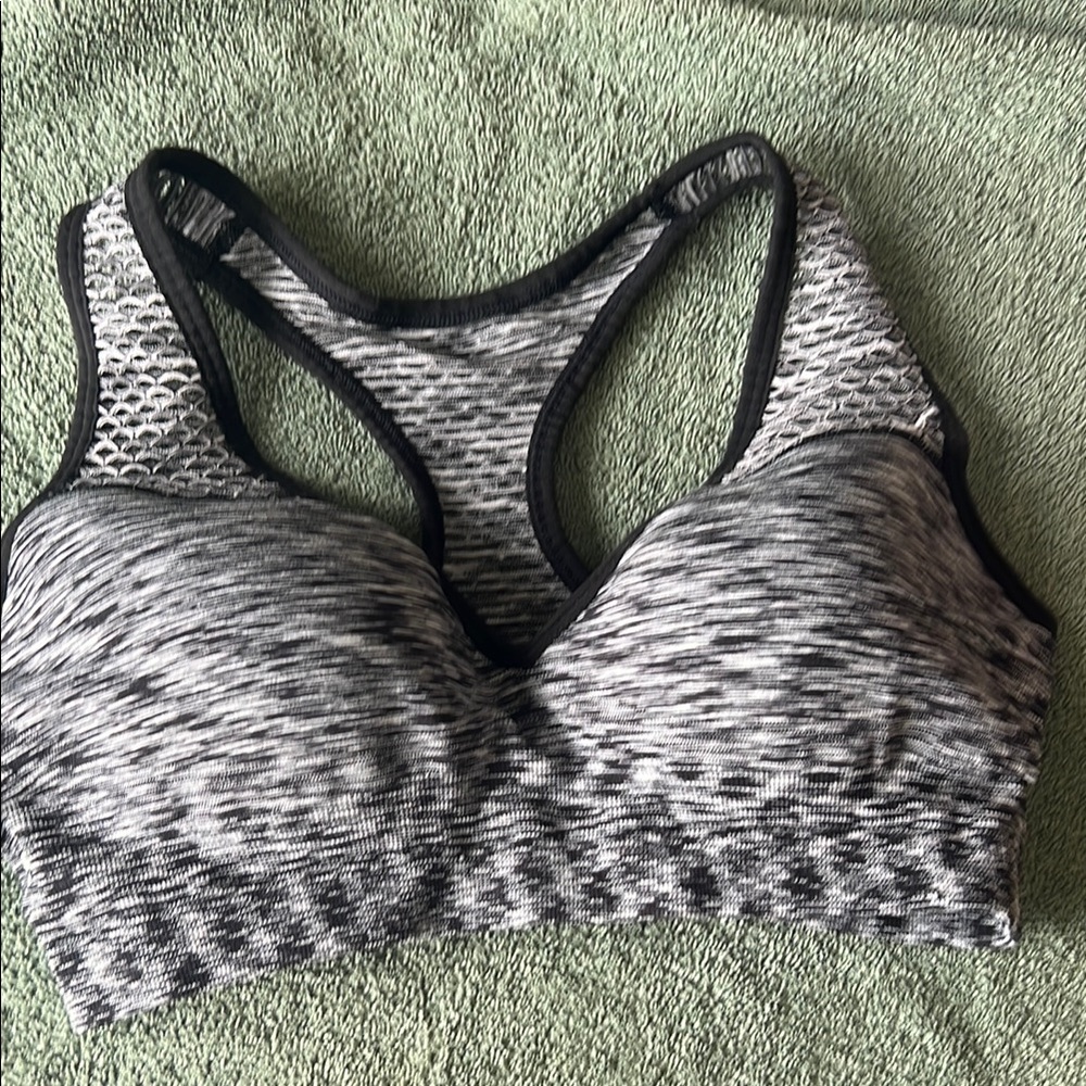 Victoria's Secret Black and Gray Sports Bra